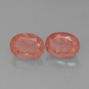  ct natürliche Honig-rot Andesin-Labradorit-Edelsteine, Oval Schliff, Lichtdurchlässig