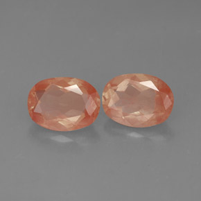  ct natürliche roter Andesin-Labradorit-Edelsteine, Oval Schliff, Transparent