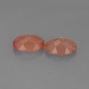  ct natürliche roter Andesin-Labradorit-Edelsteine, Oval Schliff, Transparent