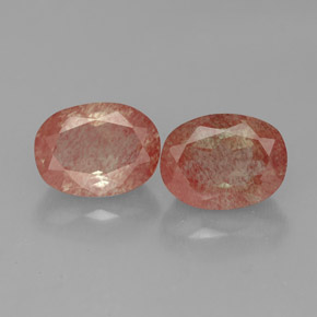  ct natürliche Honig-rot Andesin-Labradorit-Edelsteine, Oval Schliff, Lichtdurchlässig