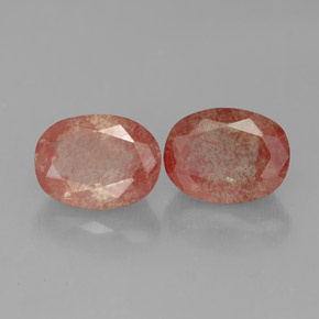  ct natürliche Honig-rot Andesin-Labradorit-Edelsteine, Oval Schliff, Lichtdurchlässig