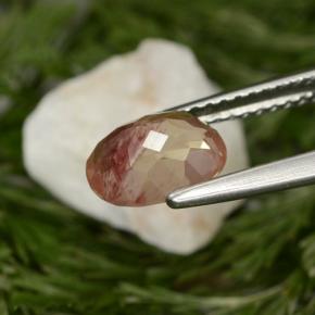 9,17 ctw natürlicher Honig-rot Andesin-Labradorit, Oval Schliff, VVS-VS