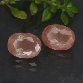 2,81 ct natürliche roter Andesin-Labradorit-Edelsteine, Oval Schliff, Lichtdurchlässig
