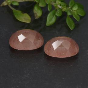 2,81 ct natürliche roter Andesin-Labradorit-Edelsteine, Oval Schliff, Lichtdurchlässig