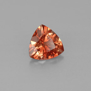 0,97 ctw natürlicher orangefarbener Andesin-Labradorit, Trillion, VVS-VS