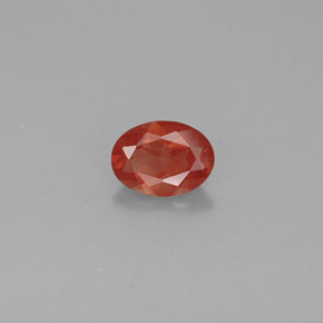 1,00 ctw natürlicher roter Andesin-Labradorit, Oval Schliff, VS