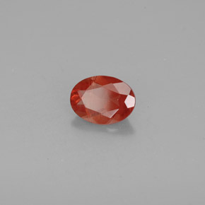1,00 ctw natürlicher roter Andesin-Labradorit, Oval Schliff, VS