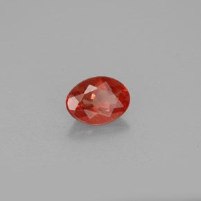 1,03 ctw natürlicher roter Andesin-Labradorit, Oval Schliff, VS