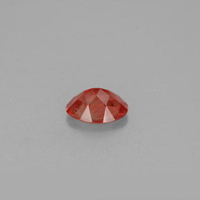 1,03 ctw natürlicher roter Andesin-Labradorit, Oval Schliff, VS