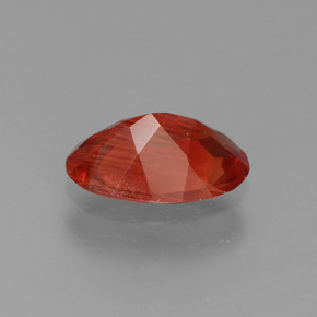 0,79 ctw natürlicher roter Andesin-Labradorit, Oval Schliff, VS