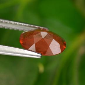 9,17 ctw natürlicher Honigrot Andesin-Labradorit, Oval Schliff, VS