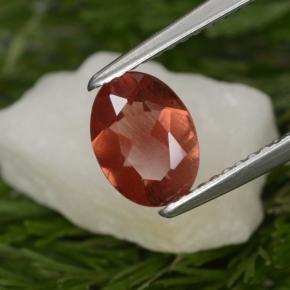 0,80 ctw natürlicher roter Andesin-Labradorit, Oval Schliff, VS