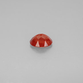 1,02 ctw natürlicher orangefarbener Andesin-Labradorit, Oval Schliff, VS-SI
