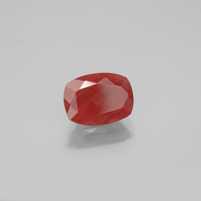 1,06 ctw natürlicher roter Andesin-Labradorit, Kissenschliff, SI