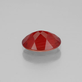 0,80 ctw natürlicher roter Andesin-Labradorit, Oval Schliff, VVS-VS