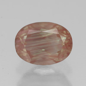 1,36 ctw natürlicher roter Andesin-Labradorit, Transparent, Transparent / Lichtdurchlässig