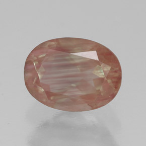 1,36 ctw natürlicher roter Andesin-Labradorit, Transparent, Transparent / Lichtdurchlässig