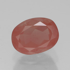 1,50 ctw natürlicher roter Andesin-Labradorit, Transparent, Transparent / Lichtdurchlässig