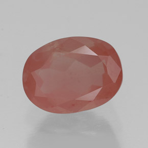 1,50 ctw natürlicher roter Andesin-Labradorit, Transparent, Transparent / Lichtdurchlässig
