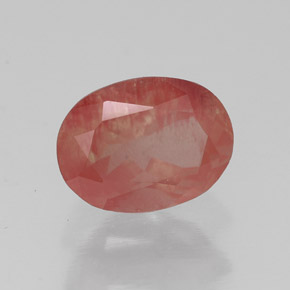 1,30 ctw natürlicher roter Andesin-Labradorit, Transparent, Transparent / Lichtdurchlässig