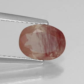 9,17 ctw natürlicher Honig-rot Andesin-Labradorit, Transparent, Transparent / Lichtdurchlässig