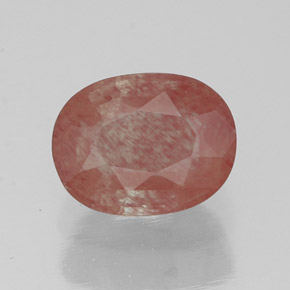 1,44 ctw natürlicher roter Andesin-Labradorit, Transparent, Transparent / Lichtdurchlässig
