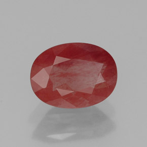 1,06 ctw natürlicher roter Andesin-Labradorit, Transparent, Transparent / Lichtdurchlässig