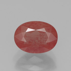 1,20 ctw natürlicher roter Andesin-Labradorit, Transparent, Transparent / Lichtdurchlässig