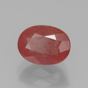 1,20 ctw natürlicher roter Andesin-Labradorit, Transparent, Transparent / Lichtdurchlässig