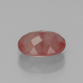 1,06 ctw natürlicher roter Andesin-Labradorit, Transparent, Transparent / Lichtdurchlässig