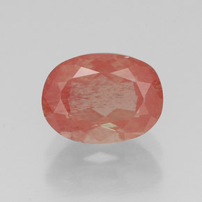1,36 ctw natürlicher roter Andesin-Labradorit, Oval Schliff, VS