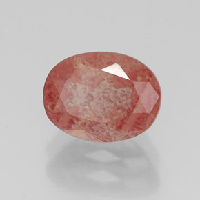 1,33 ctw natürlicher roter Andesin-Labradorit, Oval Schliff, VS