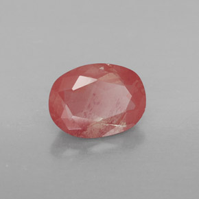 1,19 ctw natürlicher roter Andesin-Labradorit, Transparent, Transparent / Lichtdurchlässig