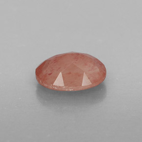 0,85 ctw natürlicher roter Andesin-Labradorit, Transparent, Transparent / Lichtdurchlässig