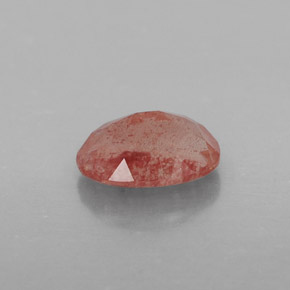 0,78 ctw natürlicher roter Andesin-Labradorit, Transparent, Transparent / Lichtdurchlässig