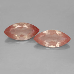  ct natürliche orangefarbener Andesin-Labradorit-Edelsteine, Transparent, Transparent / Lichtdurchlässig