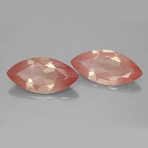  ct natürliche orangefarbener Andesin-Labradorit-Edelsteine, Transparent, Transparent / Lichtdurchlässig