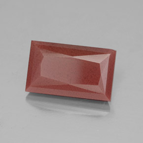 4,12 ctw natürlicher roter Andesin-Labradorit, Transparent, Transparent / Lichtdurchlässig