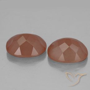 5.18 ct natürliche Warmes Orange Andesin-Labradorit-Edelsteine, Oval, Transparent / Lichtdurchlässig