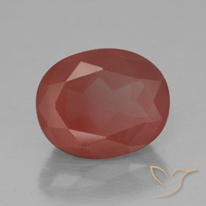 9,17 ctw natürlicher Mittelrot Andesin-Labradorit, Oval, Transparent / Lichtdurchlässig
