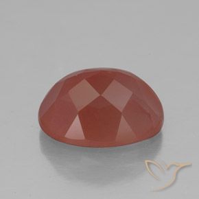 9,17 ctw natürlicher Mittelrot Andesin-Labradorit, Oval, Transparent / Lichtdurchlässig