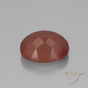 9,17 ctw natürlicher Blush Rot Andesin-Labradorit, Oval, Transparent / Lichtdurchlässig