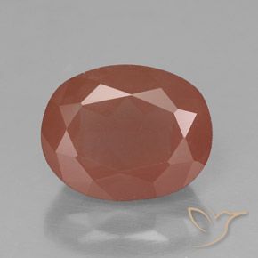 3.10ct Natürlicher Blush Rot Andesin-Labradorit, Oval, Transparent / Lichtdurchlässig