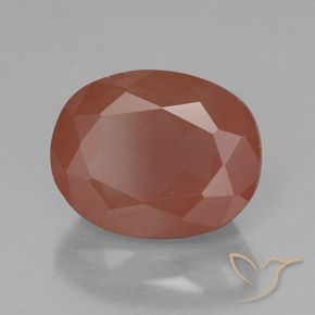 9,17 ctw natürlicher Blush Rot Andesin-Labradorit, Oval, Transparent / Lichtdurchlässig