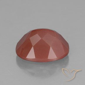 9,17 ctw natürlicher Blasses rötliches Orange Andesin-Labradorit, Oval, Transparent / Lichtdurchlässig