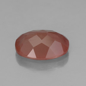 2,40 ctw natürlicher roter Andesin-Labradorit, Transparent, Transparent / Lichtdurchlässig