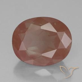 9,17 ctw natürlicher Warmes Orange Andesin-Labradorit, Oval, Transparent