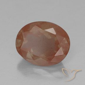 9,17 ctw natürlicher Warmes Orange Andesin-Labradorit, Oval, Transparent / Lichtdurchlässig