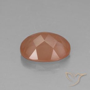 9,17 ctw natürlicher Grapefruit-Orange Andesin-Labradorit, Oval, Transparent / Lichtdurchlässig