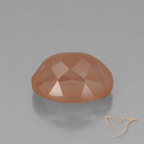 9,17 ctw natürlicher Helles rötliches Orange Andesin-Labradorit, Oval, Transparent